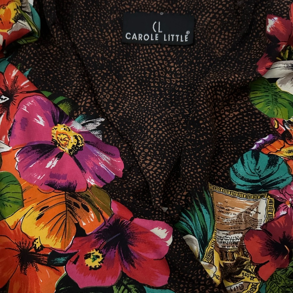 Carole Little Vibrant Floral Top - Picture 2 of 5